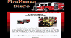 Desktop Screenshot of firehousebingo.com